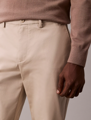 Trousers Calvin Klein Cotton Stretch Slim - Beige