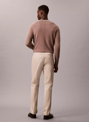 Trousers Calvin Klein Cotton Stretch Slim - Beige
