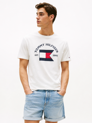 Thun Tommy trắng kem cờ Tommy