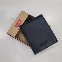 Ví Levi's đen sần logo Levi's