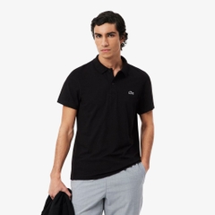 Polo Lacoste Regular Fit Cotton Blend - Black