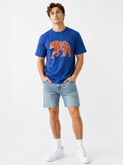 Thun North Face xanh chữ cam