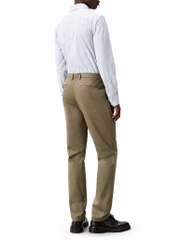 Trousers Calvin Klein Cotton Stretch Slim - Dusty Olive