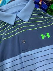 Áo Golf Nam Under Armour - Navy nhạt phối kẻ xanh lá