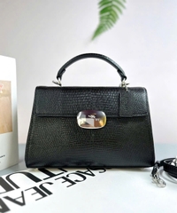 Túi Xách Nữ Coach Eliza Top Handle Bag ( đen vân )