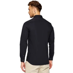 Sơ mi Nam Lacoste đen logo ngực