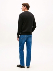Sweater Tommy | Solid logo V-neck - Black