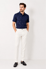 Polo Tommy Hilfiger Regular Navy - logo quốc kỳ