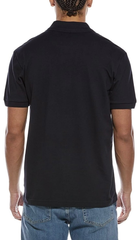 BOSS Men's Logo Collar Cotton Blend Polo Shirt - Navy zone