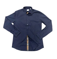 Shirt Burberry Regular Fit Cotton Poplin - Navy