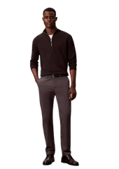 Trousers Calvin Klein Cotton Stretch Slim - Dark Gray