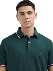 Polo Tommy Hilfiger Regular Fit Tommy Wicking - Ornamental Green