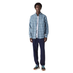 Shirt Lacoste Regular Fit Check Print Flannel - Blue / Green / Navy Blue • T84