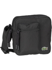 Túi Canvas Lacoste - Đen logo nhỏ thêu góc