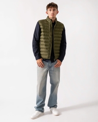 Vest Packable quilted Tommy - Olive