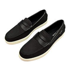Loafer Cole Haan Nantucket Penny Txt - Black Canvas/Black/Ivory