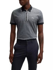 Áo Polo BOSS Men's Striped Trim Polo Shirt - Dark Blue 402