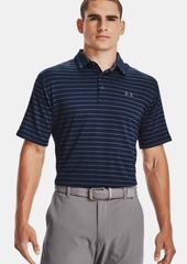 Áo Golf nam Under Armour - Navy kẻ xám