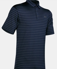 Áo Golf nam Under Armour - Navy kẻ xám