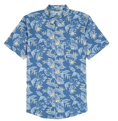 Sơ mi IZOD Saltwater Dockside Chambray S/S Button Down - Moonlight Blue