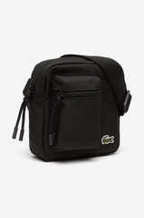 Túi Canvas Lacoste - Đen logo nhỏ thêu góc