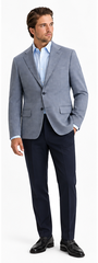 CK Men's Slim-Fit Blazer Color:Light Blue