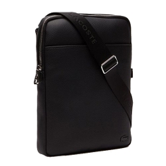 Túi Lacoste Gael Coated Canvas Slim Bag - Màu đen