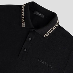 polo Versace cổ vàng họa tiết nhũ