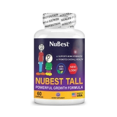 Viên uống hỗ trợ tăng chiều cao cho bé Nubest Tall - 60 viên