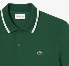 Polo Lacoste Smart Paris Contrast Neck - Green