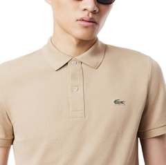 Polo Lacoste Slim Fit L.12.12 Piqué - Beige