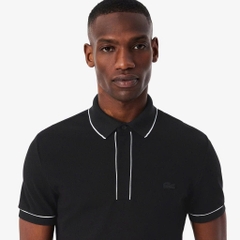 Polo Lacoste Regular Fit Paris Stretch Piqué - Black