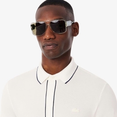 Polo Lacoste Regular Fit Paris Stretch Piqué - White