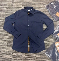Shirt Burberry Regular Fit Cotton Poplin - Navy