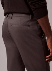 Trousers Calvin Klein Cotton Stretch Slim - Dark Gray