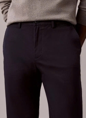 Trousers Calvin Klein Cotton Stretch Slim - Dark Sapphire