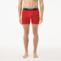 Lacoste Men's 3 Pack Boxer Briefs