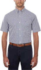 Shirt Tommy Hilfiger Short Sleeve Button-down - Riviera Blue
