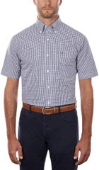Shirt Tommy Hilfiger Short Sleeve Button-down - Riviera Blue