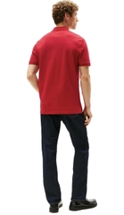 Polo Tommy Hilfiger Piqué Placket Interest Regular Fit - Medium Red