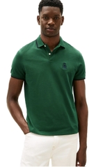 Polo Tommy Hilfiger with Embroidered Crest Design - Ornamental Green