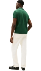 Polo Tommy Hilfiger with Embroidered Crest Design - Ornamental Green