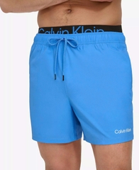 Calvin Klein Men's Volley Quick Dry Stretch Swim Trunk - Blue