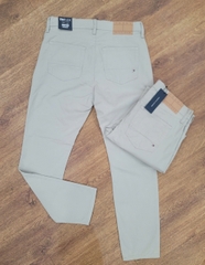 Quần Khaki Tommy Hilfiger THflex Straight 5-Pocket - Light Khaki