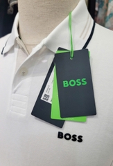 BOSS Mens Paul Polo Shirt Slimfit - White