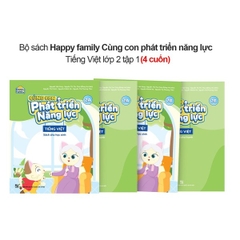Combo 4 Cuốn Happy Family Cùng Con Phát Triển Năng Lực Tiếng Việt Lớp 2 (Tập 2A - 2B)