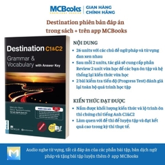 Sách - Trọn Bộ Giáo Trình Destination Grammar & Vocabulary B1, B2, C1&C2 phân loại Lẻ/combo PB 2025 - Combo B1&B2 kèm đáp
