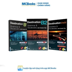 Sách - Trọn Bộ Giáo Trình Destination Grammar & Vocabulary B1, B2, C1&C2 phân loại Lẻ/combo PB 2025 - B2 kèm đáp án