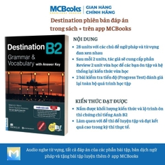 Sách - Trọn Bộ Giáo Trình Destination Grammar & Vocabulary B1, B2, C1&C2 phân loại Lẻ/combo PB 2025 - IELTS For Beginners