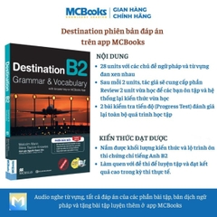 Sách - Trọn Bộ Giáo Trình Destination Grammar & Vocabulary B1, B2, C1&C2 phân loại Lẻ/combo PB 2025 - B2